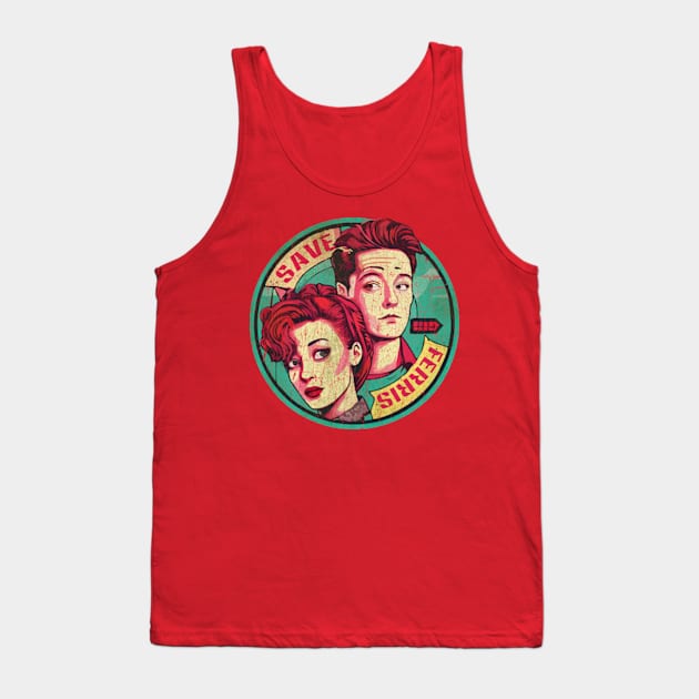 Save Ferris - Bueller's Day Off Tank Top by Pasar di Dunia